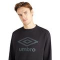 Black-Woodland Grey - Lifestyle - Umbro Mens Core Sweatshirt