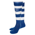 Royal Blue-White - Back - Umbro Childrens-Kids Hoop Stripe Socks