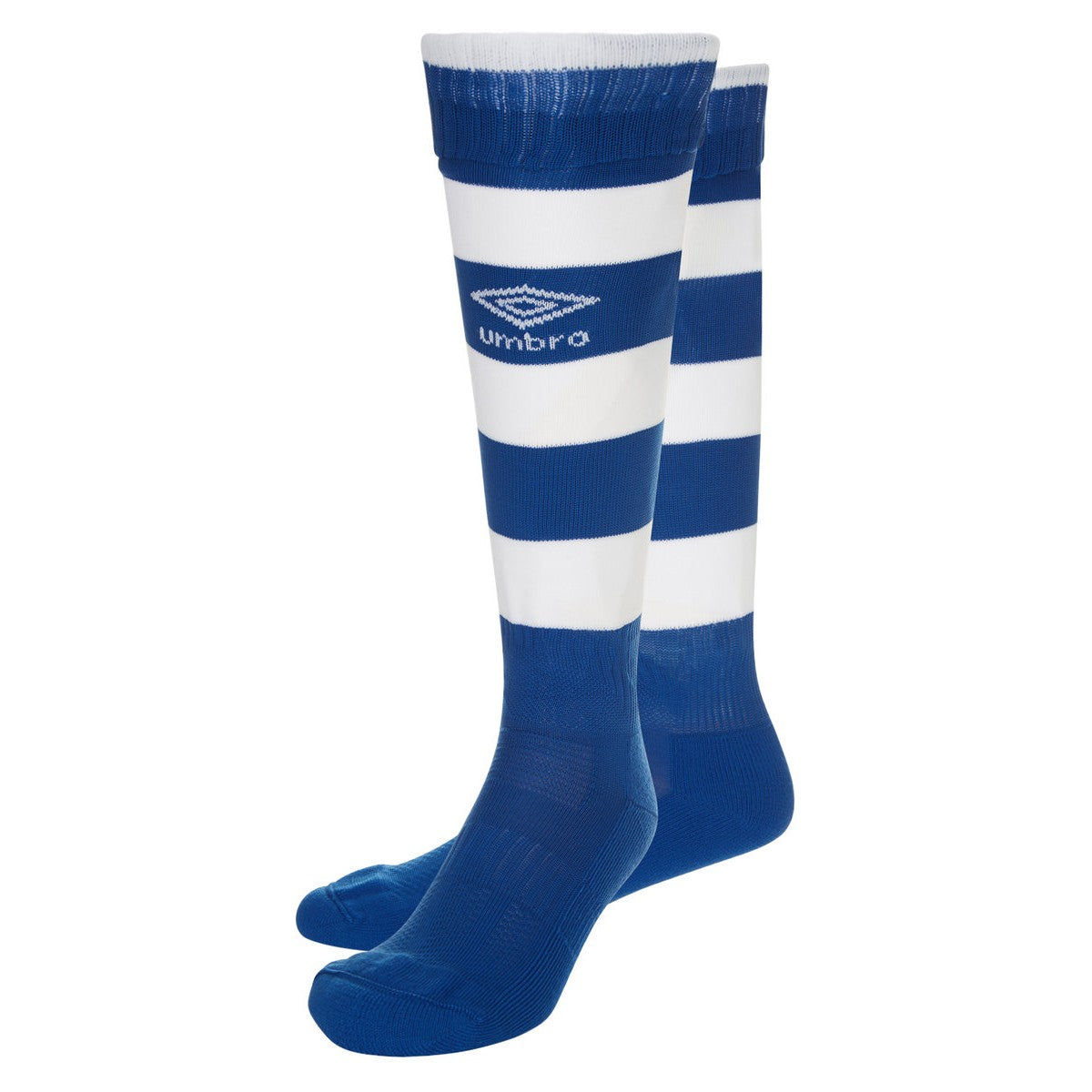 Royal Blue-White - Back - Umbro Childrens-Kids Hoop Stripe Socks