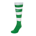 Emerald-White - Front - Umbro Childrens-Kids Hoop Stripe Socks