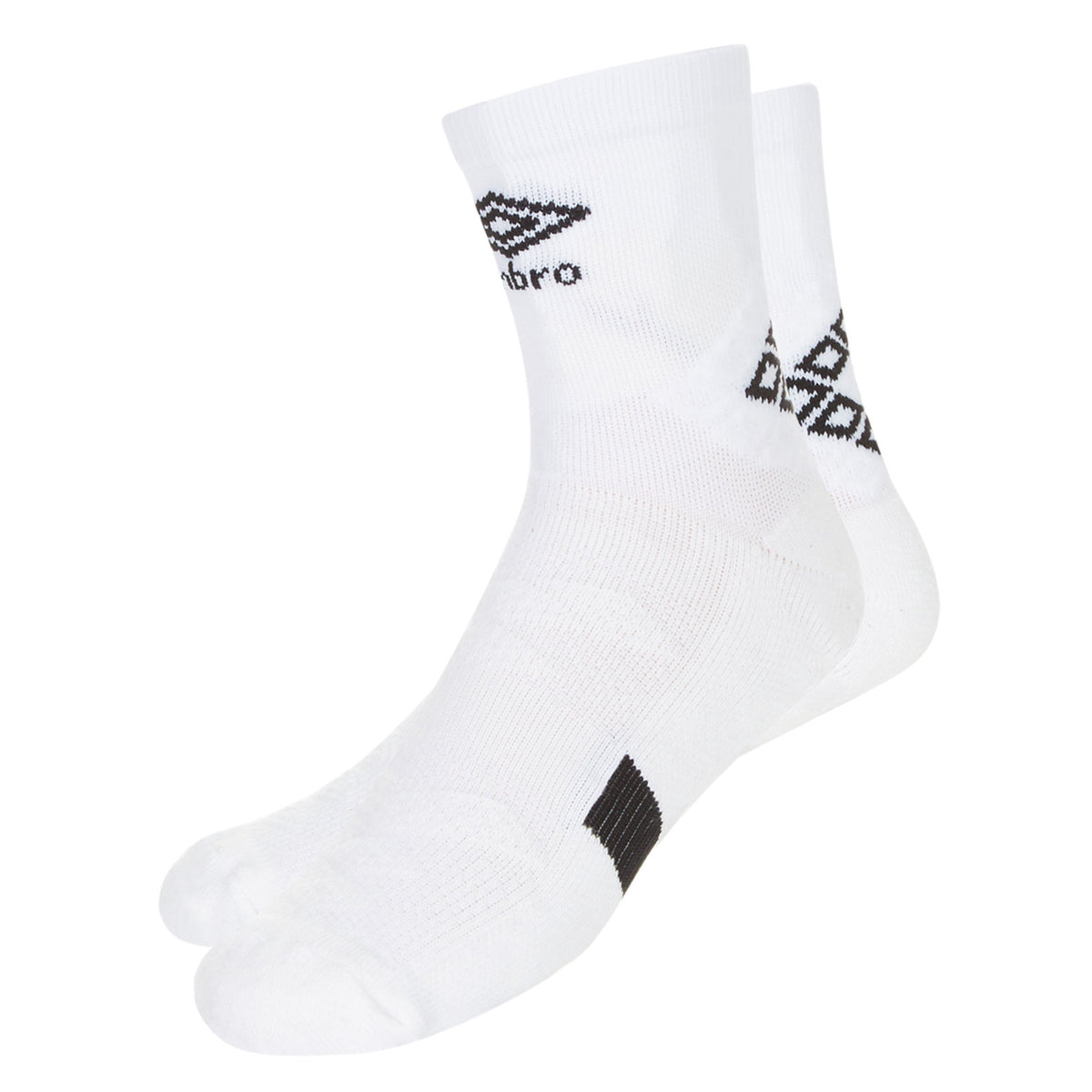 White-Black - Front - Umbro Mens Protex Gripped Ankle Socks