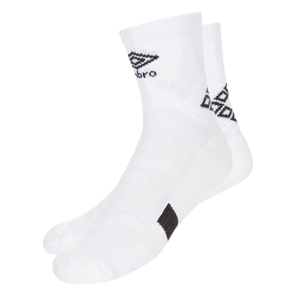 White-Black - Front - Umbro Mens Protex Gripped Ankle Socks