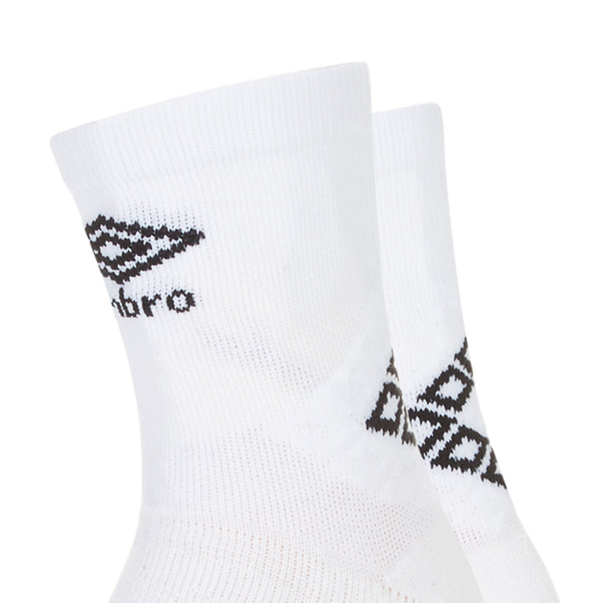 White-Black - Side - Umbro Mens Protex Gripped Ankle Socks