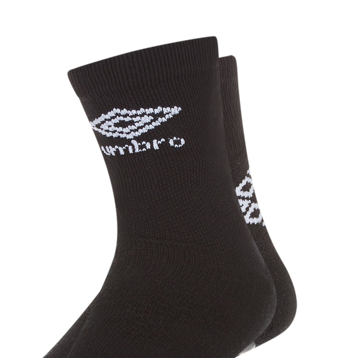 Black - Side - Umbro Mens Protex Gripped Ankle Socks