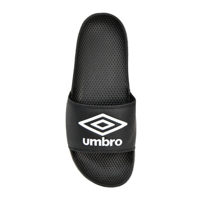 Black-White - Side - Umbro Mens Squadra II Sliders