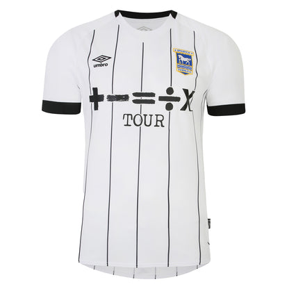 White-Black - Front - Umbro Mens 23-24 Ipswich Town FC Third Jersey