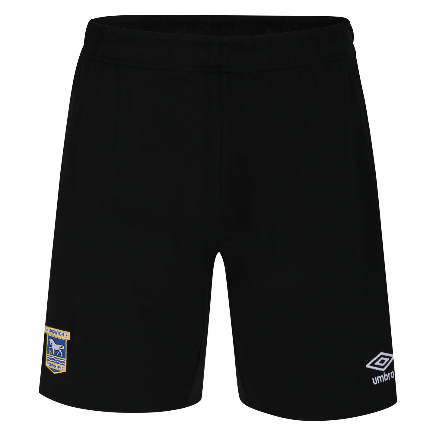 Black-White - Front - Umbro Childrens-Kids 23-24 Ipswich Town FC Third Shorts