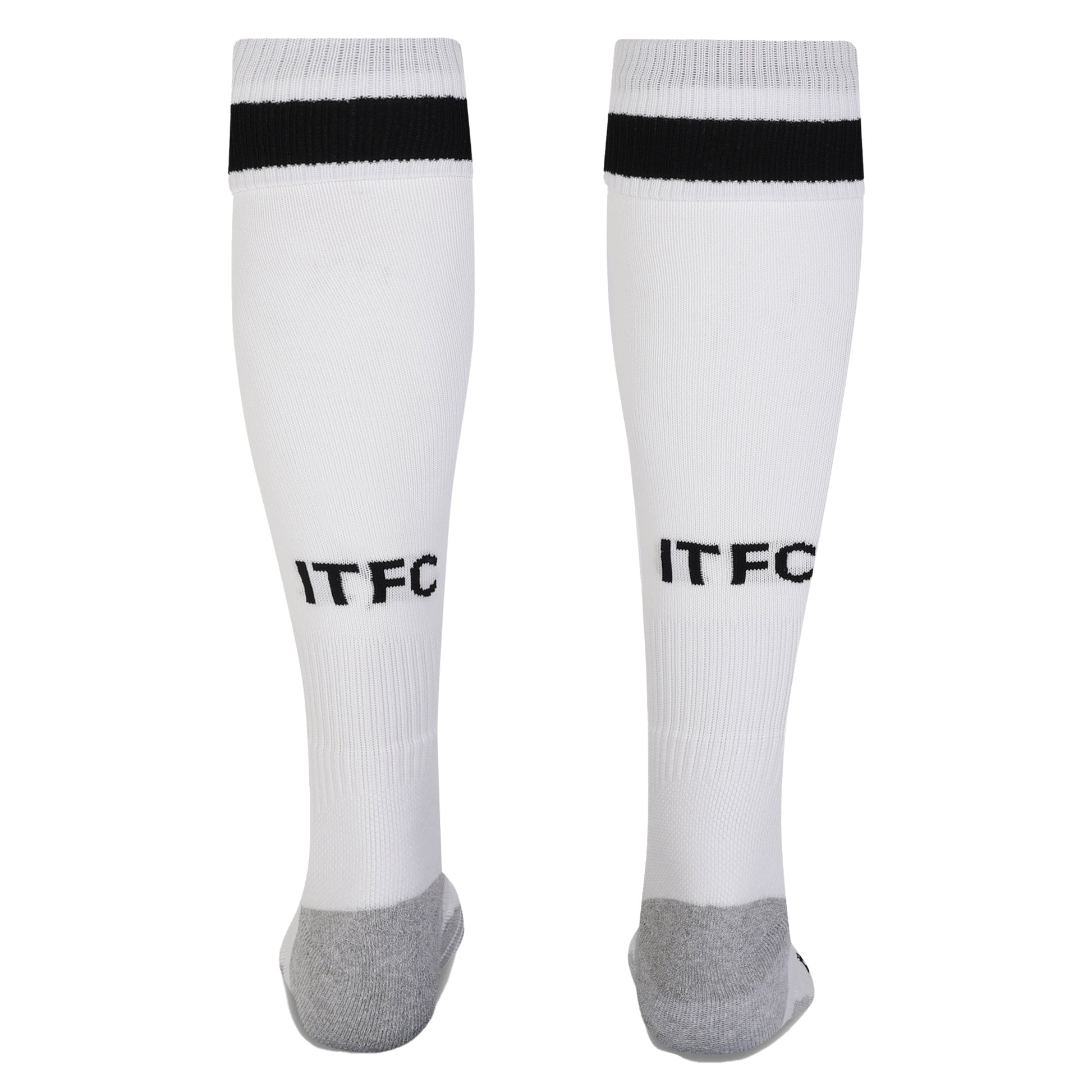 White-Black - Back - Umbro Childrens-Kids 23-24 Ipswich Town FC Third Socks