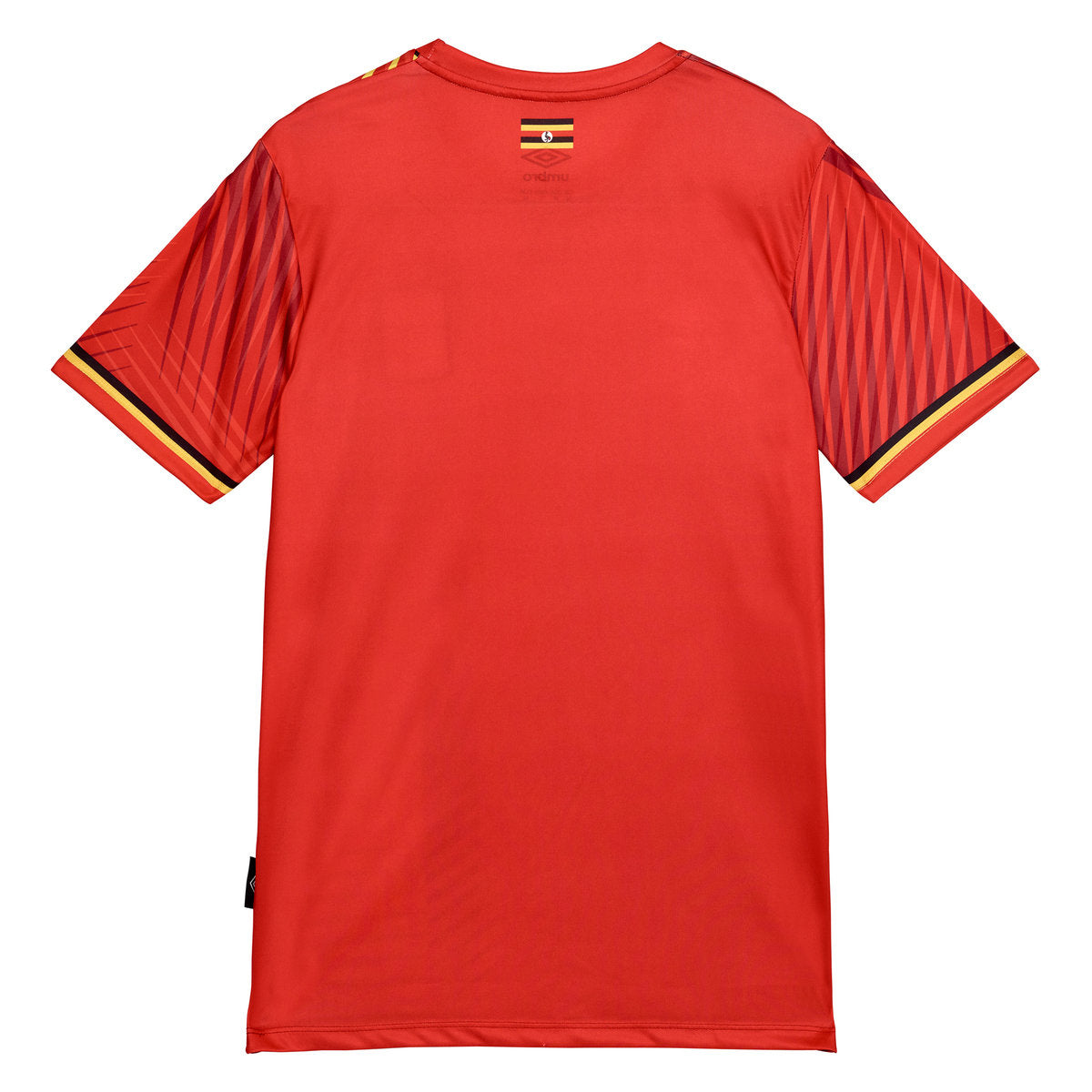 Red-Yellow - Back - Umbro Mens 21-22 Uganda National Football Team Home Jersey