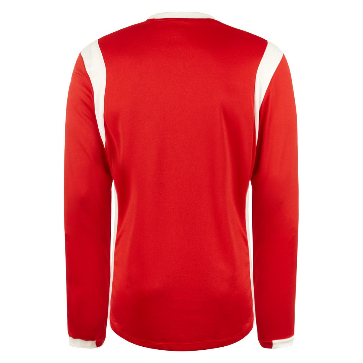 Vermillion-White - Back - Umbro Mens Spartan Long-Sleeved Jersey