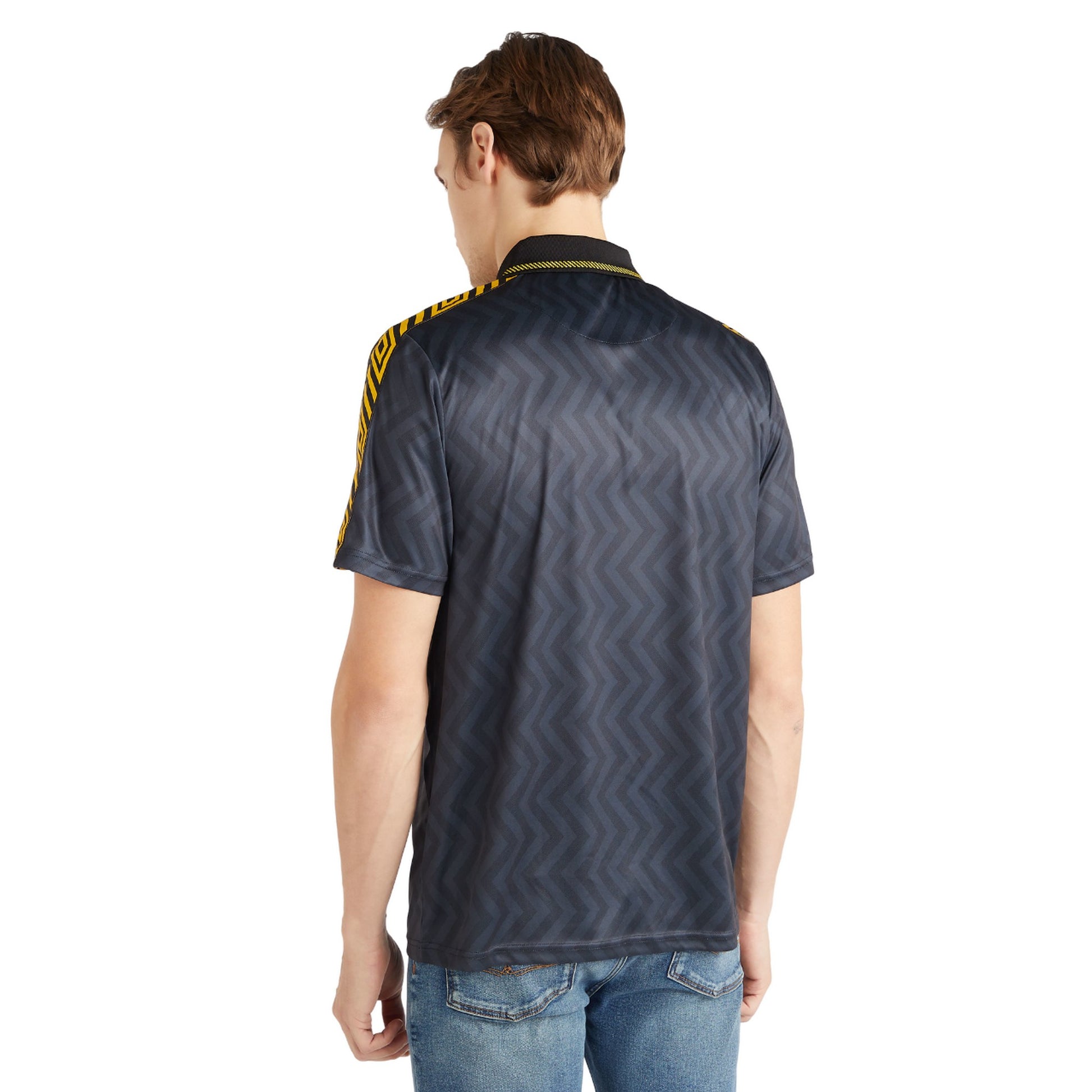 Black - Back - Umbro Mens Factory Records Away Jersey