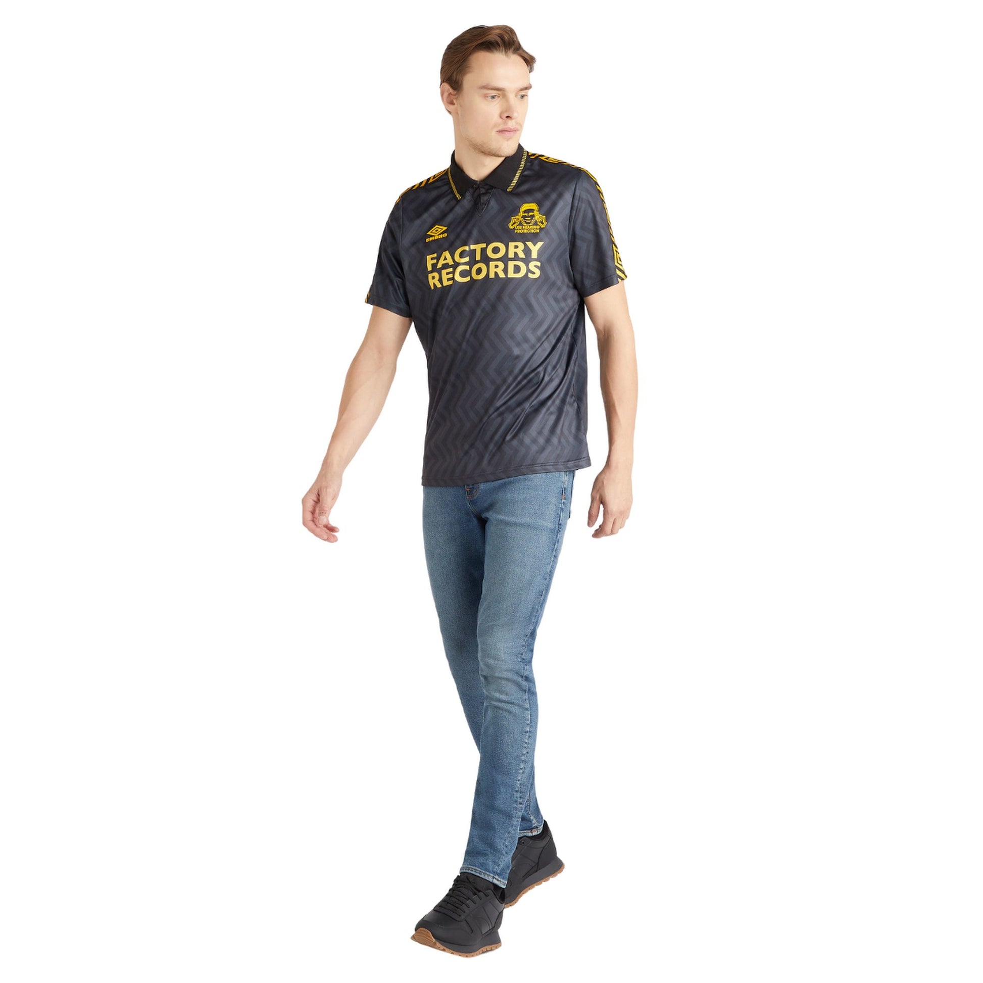 Black - Side - Umbro Mens Factory Records Away Jersey