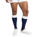 Navy Blue-White-Grey - Side - Umbro Mens 23-24 England Rugby Home Socks