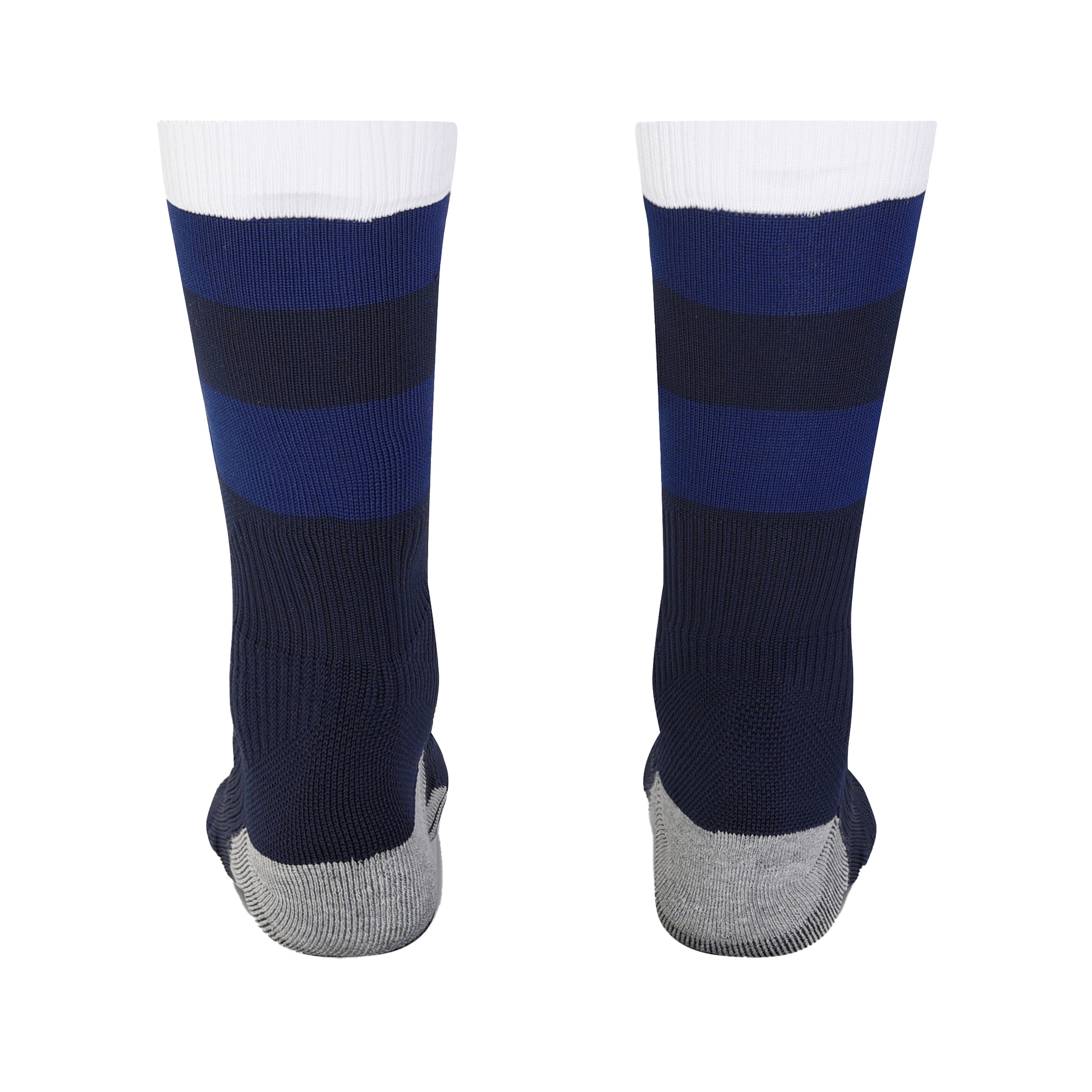 Navy Blue-White-Blue - Back - Umbro Mens 23-24 England Rugby Mid Calf Home Socks