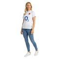 White - Side - Umbro Womens-Ladies 23-24 England Rugby Replica Home Jersey