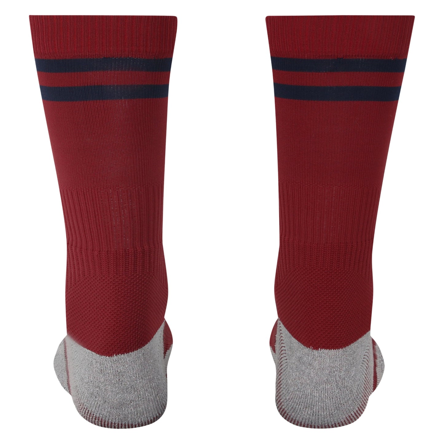 Claret Red-Grey-Navy - Back - Umbro Mens 23-24 England Rugby Mid Calf Alternate Socks