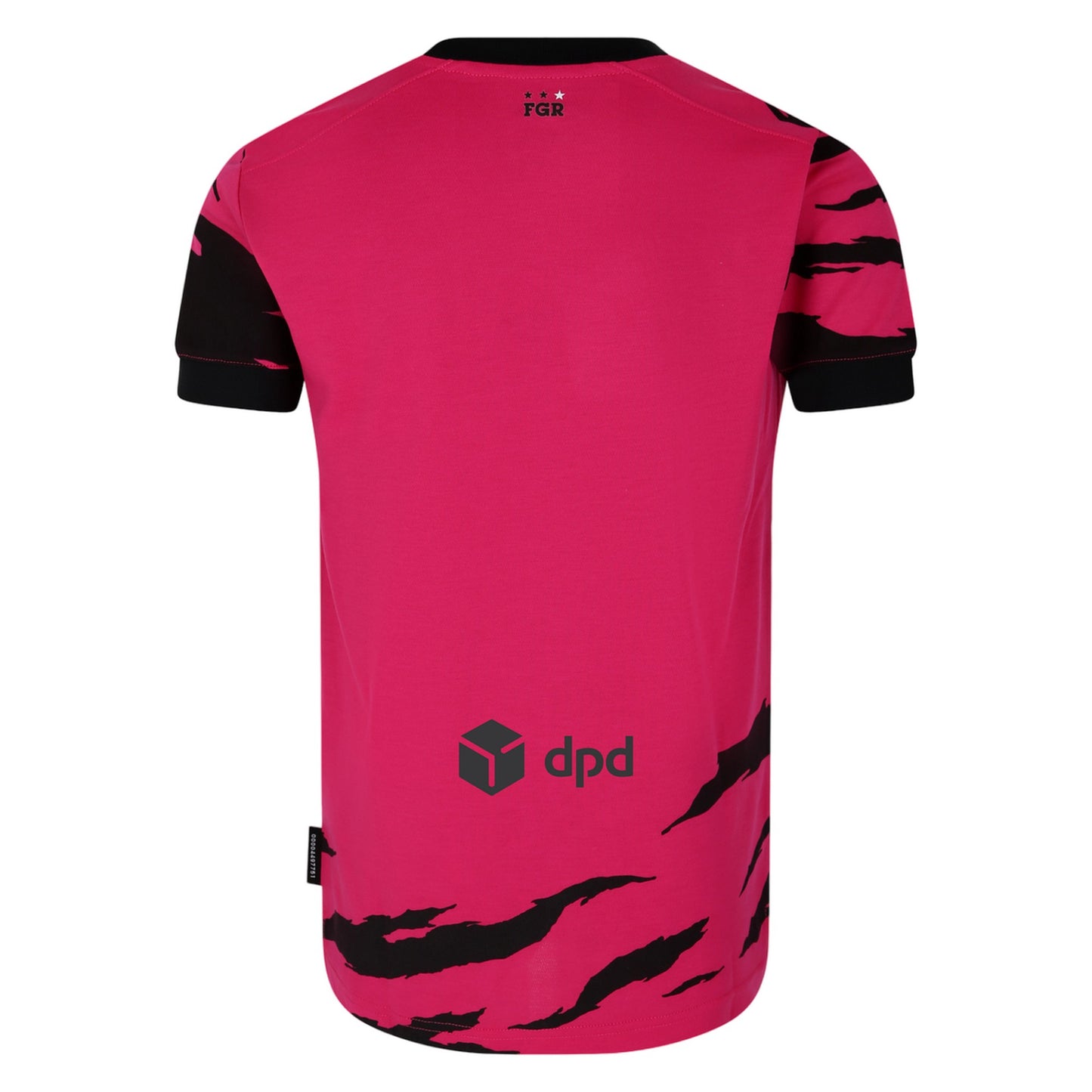 Pink-Black - Back - Umbro Childrens-Kids 23-24 Forest Green Rovers FC Away Jersey