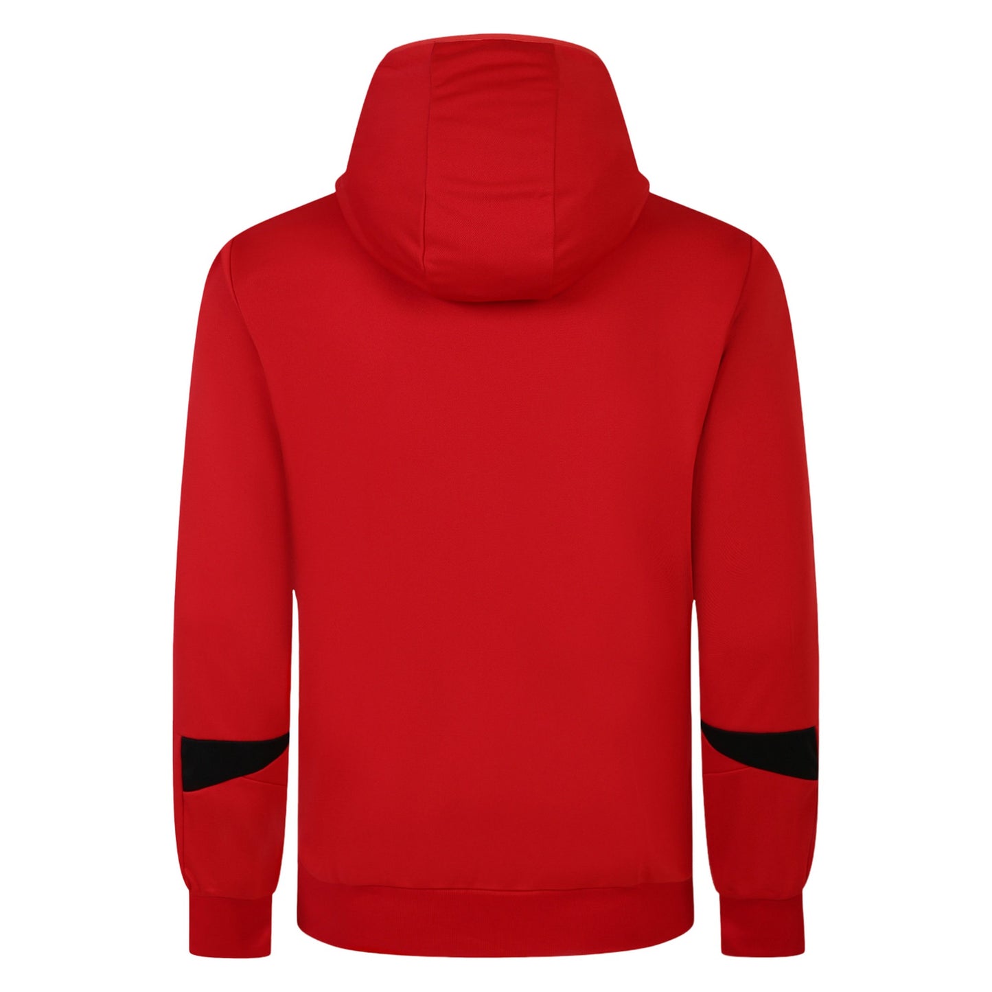 Vermillion-Black - Back - Umbro Mens Total Training Knitted Full Zip Hoodie