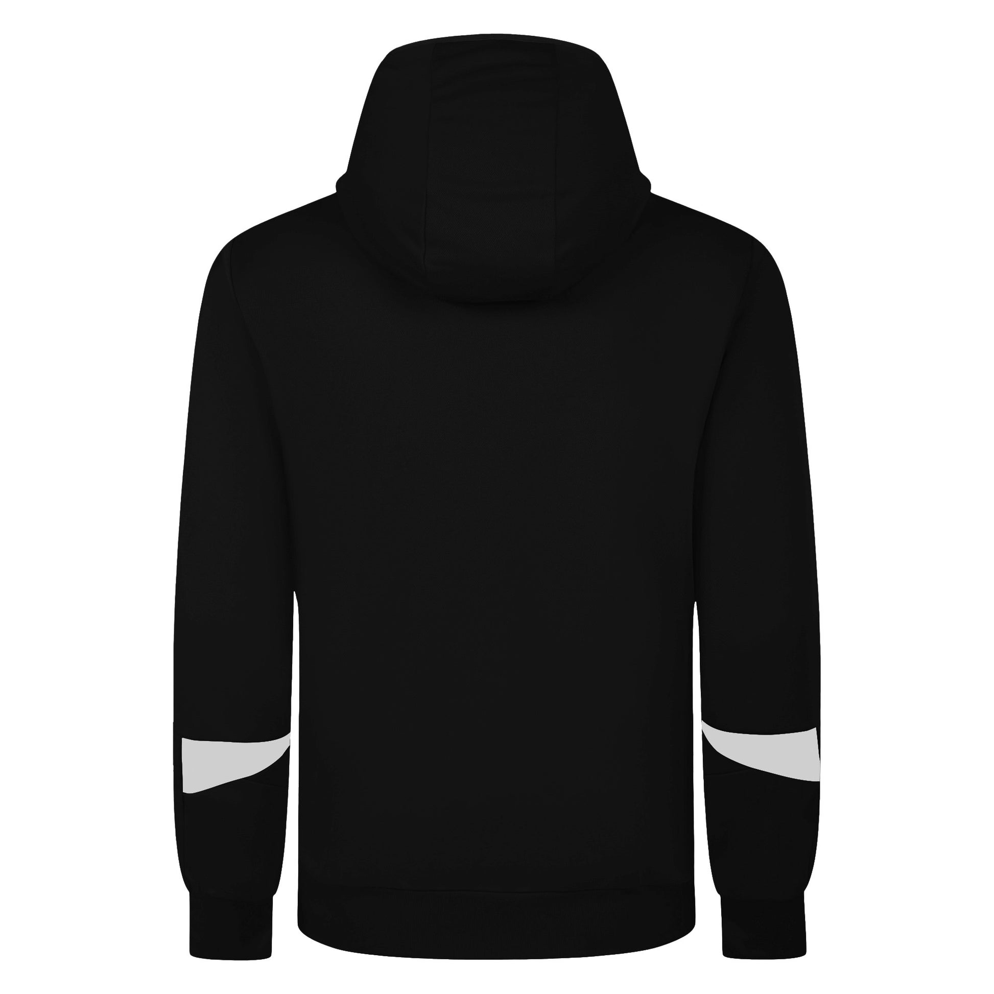 Black-White - Back - Umbro Mens Total Training Knitted Full Zip Hoodie