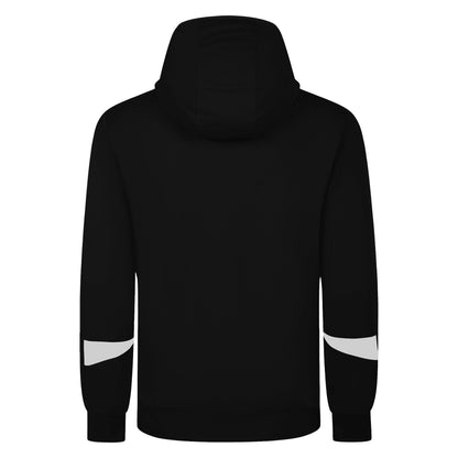 Black-White - Back - Umbro Mens Total Training Knitted Full Zip Hoodie