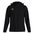 Black-White - Front - Umbro Mens Total Training Waterproof Jacket