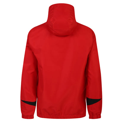 Vermillion-Black - Side - Umbro Mens Total Training Waterproof Jacket