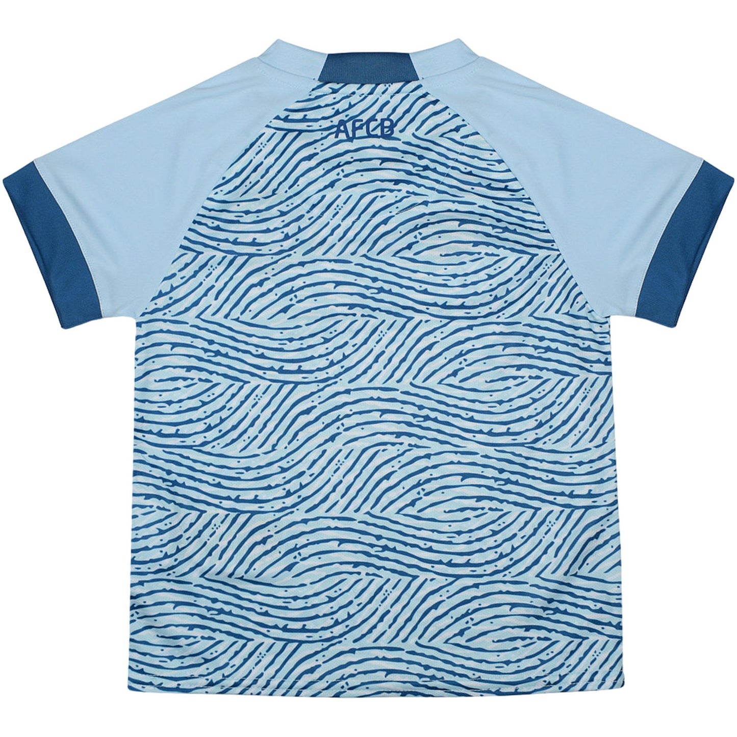 Navy Blue-Sky Blue - Back - Umbro Childrens-Kids 23-24 AFC Bournemouth Away Kit