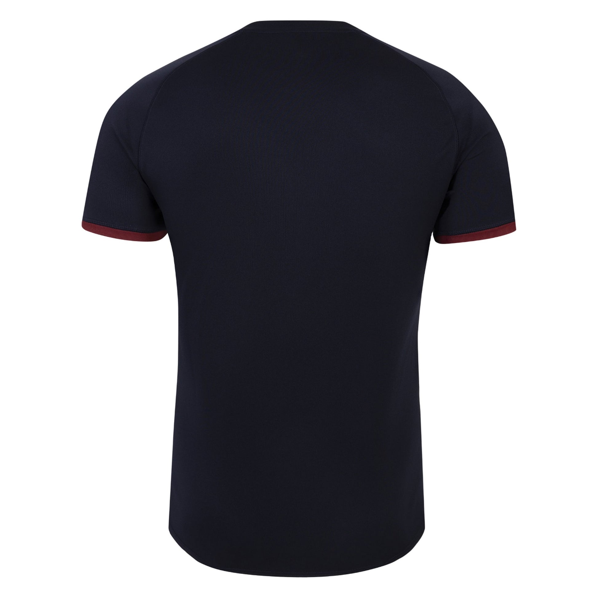 Navy Blue-White-Maroon - Back - Umbro Childrens-Kids World Cup 23-24 England Rugby Replica Alternative Jersey