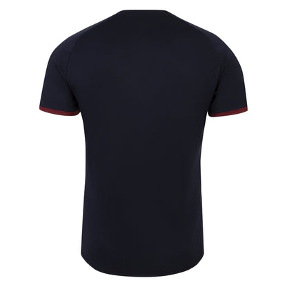 Navy Blue-White-Maroon - Back - Umbro Childrens-Kids World Cup 23-24 England Rugby Replica Alternative Jersey