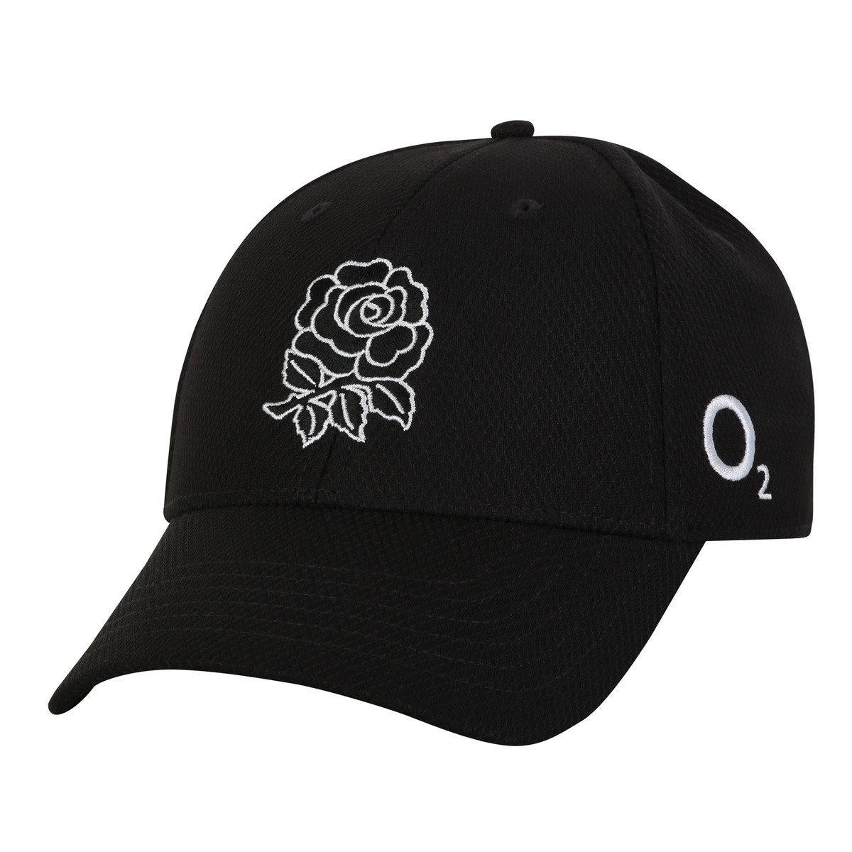 Black - Front - Umbro 23-24 England Rugby Performance Baseball Cap