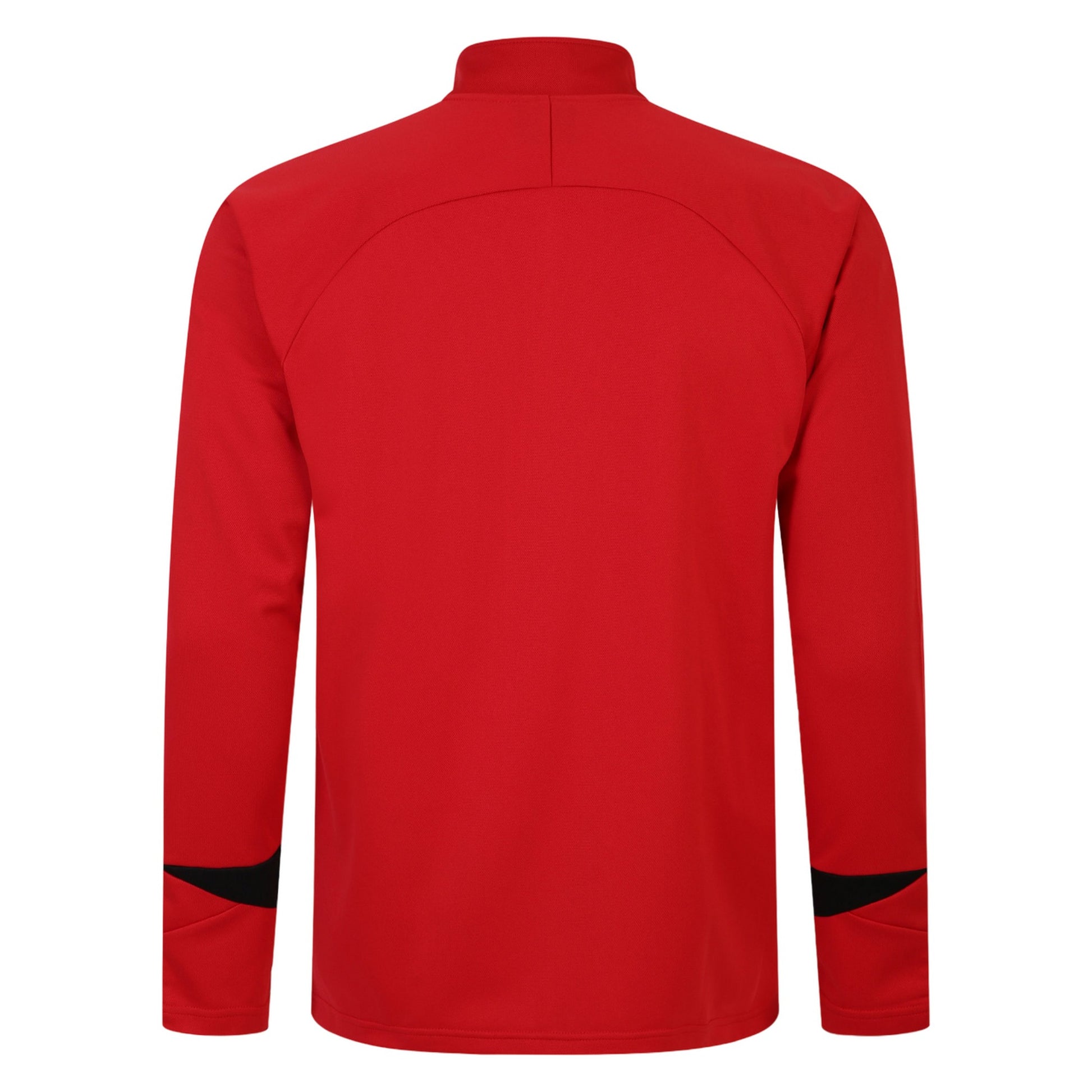 Vermillion-Black - Back - Umbro Mens Total Training Knitted Track Jacket