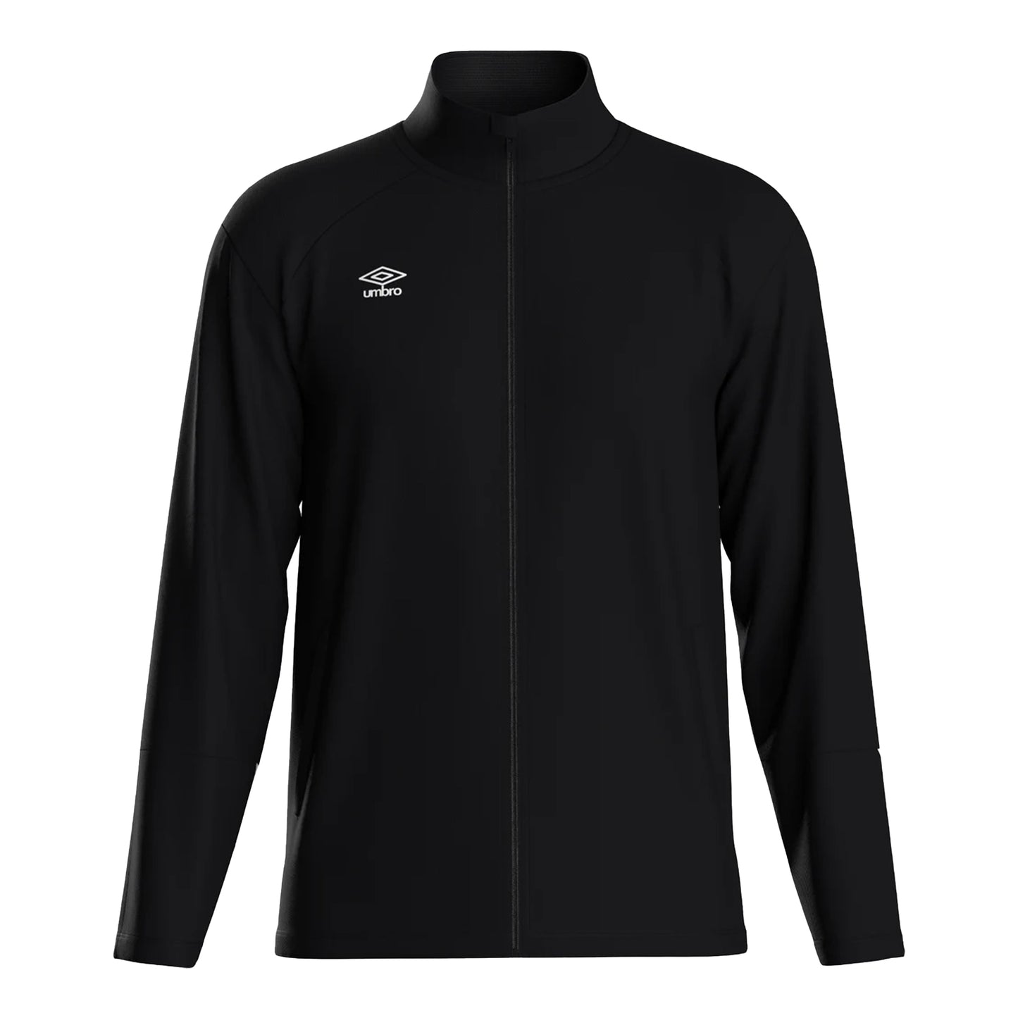 Black-White - Front - Umbro Mens Total Training Knitted Track Jacket