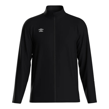 Black-White - Front - Umbro Mens Total Training Knitted Track Jacket