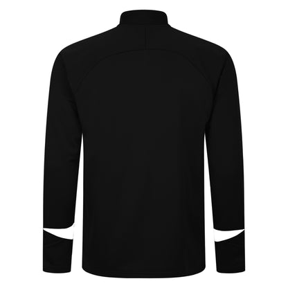 Black-White - Back - Umbro Mens Total Training Knitted Track Jacket