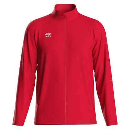 Vermillion-Black - Front - Umbro Mens Total Training Knitted Track Jacket