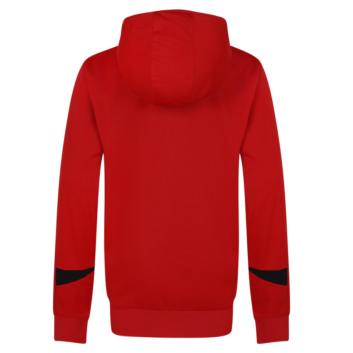 Vermillion-Black - Back - Umbro Childrens-Kids Total Training Knitted Hoodie