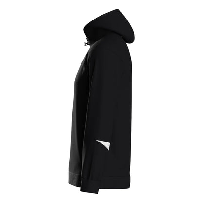 Black-White - Side - Umbro Childrens-Kids Total Training Knitted Hoodie