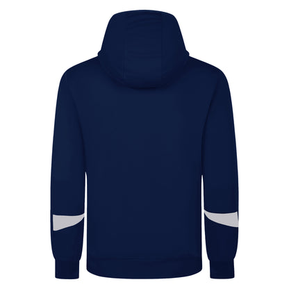 Navy-White - Back - Umbro Childrens-Kids Total Training Knitted Hoodie