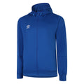 Royal Blue-White - Front - Umbro Childrens-Kids Total Training Knitted Hoodie