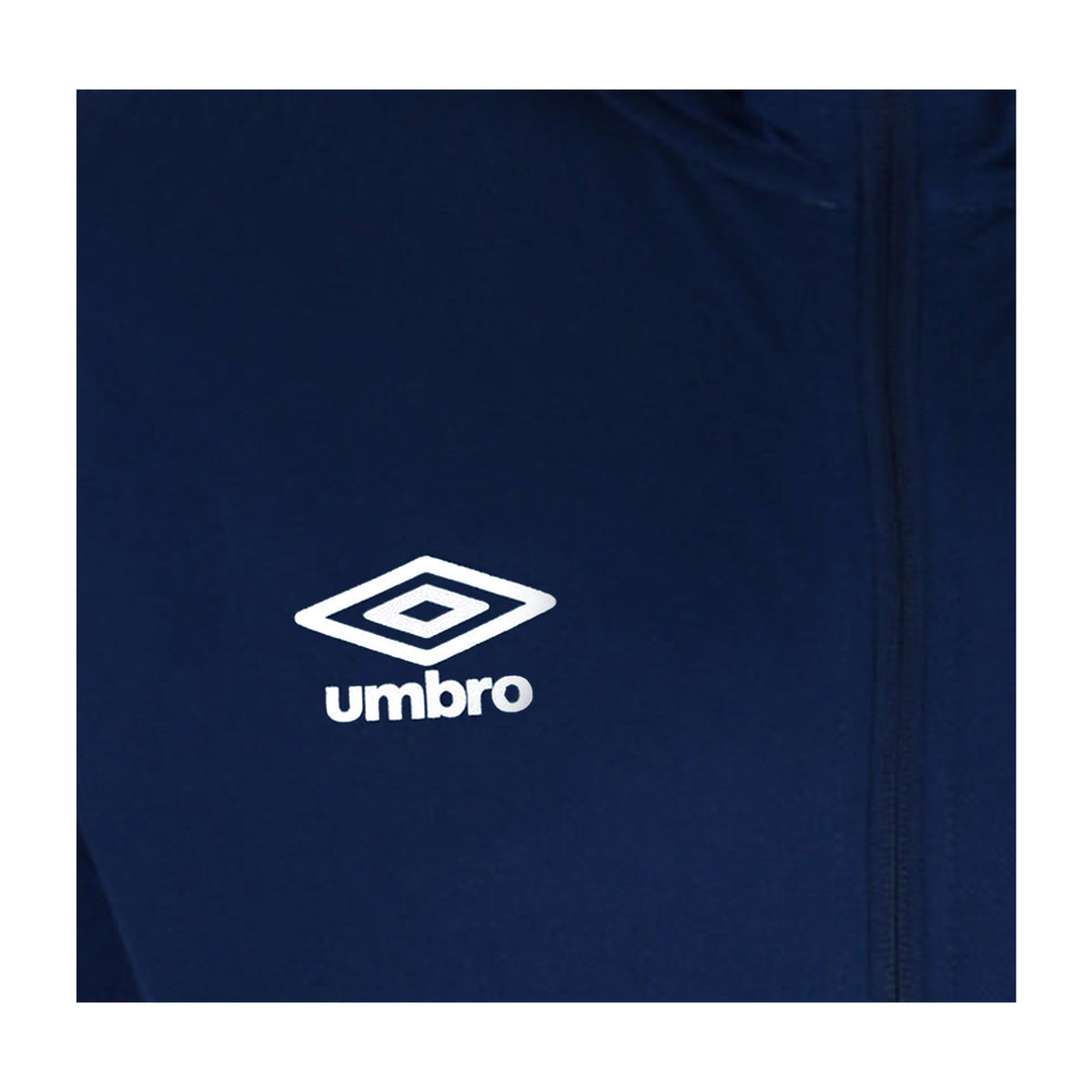 Navy-White - Side - Umbro Childrens-Kids Total Training Knitted Hoodie