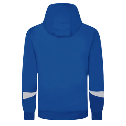 Royal Blue-White - Back - Umbro Childrens-Kids Total Training Knitted Hoodie