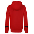 Vermillion-Black - Back - Umbro Childrens-Kids Total Training Knitted Hoodie