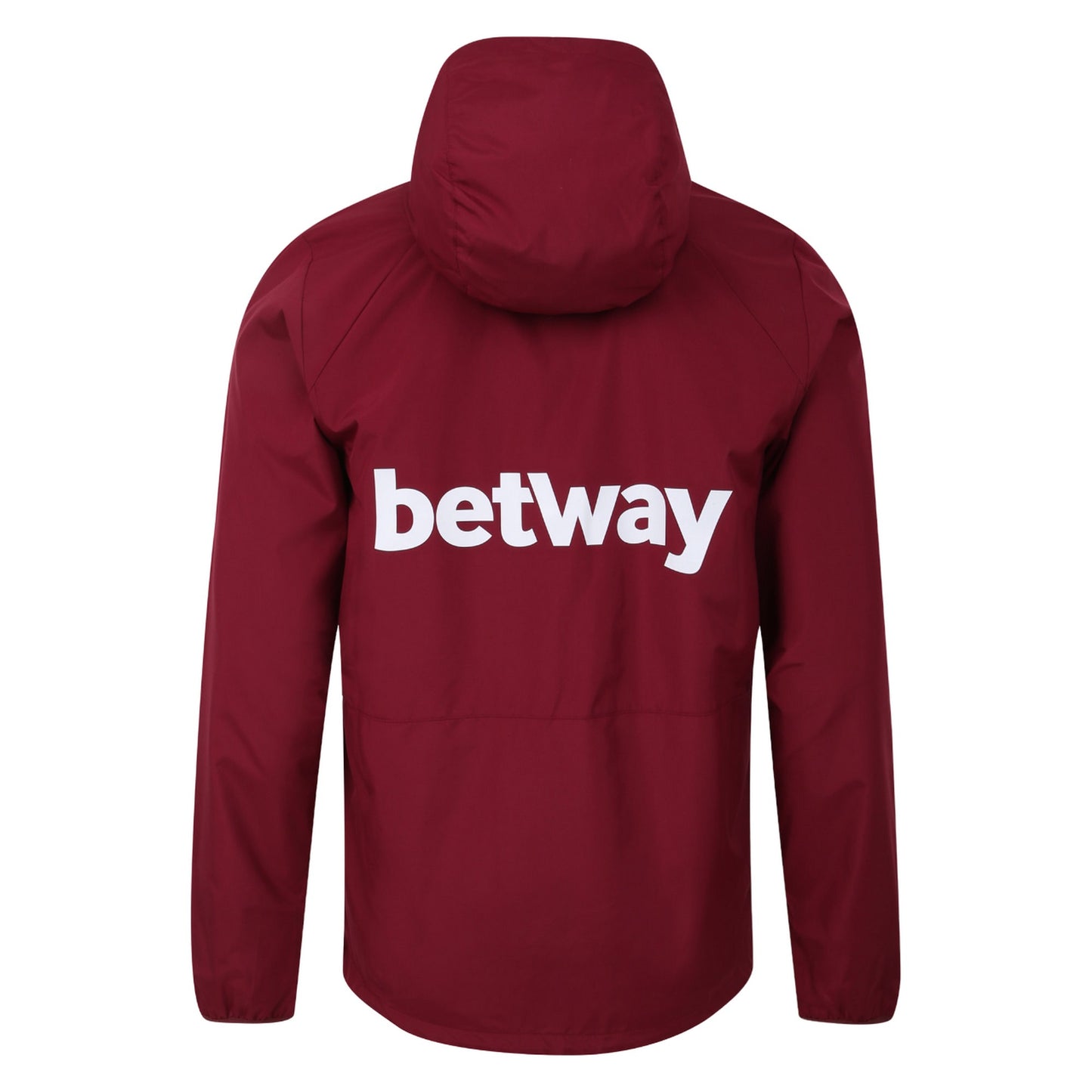 New Claret-Tawny Port - Back - Umbro Mens 23-24 West Ham United FC Showerproof Jacket