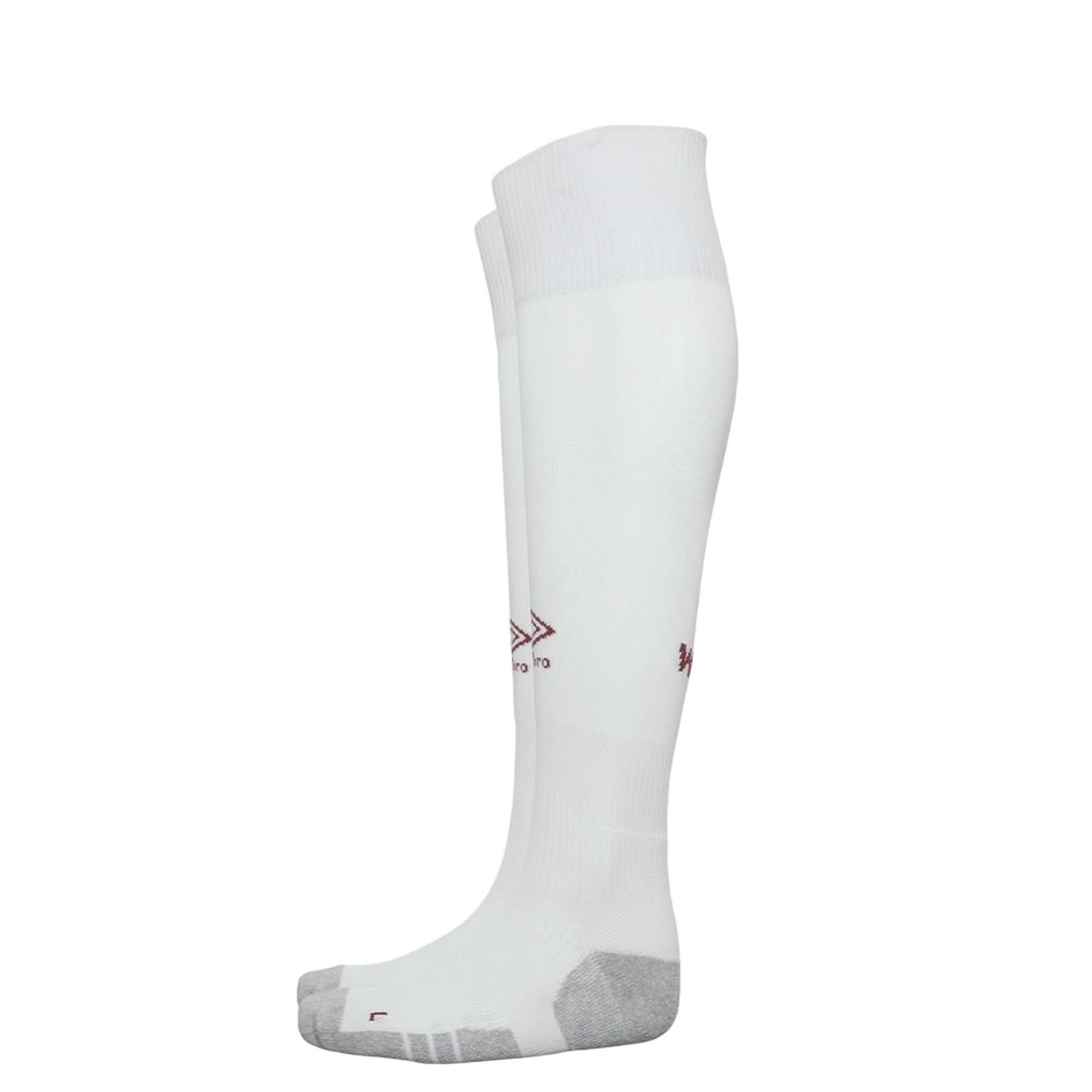 White-Grey - Front - Umbro Childrens-Kids 23-24 West Ham United FC Away Socks
