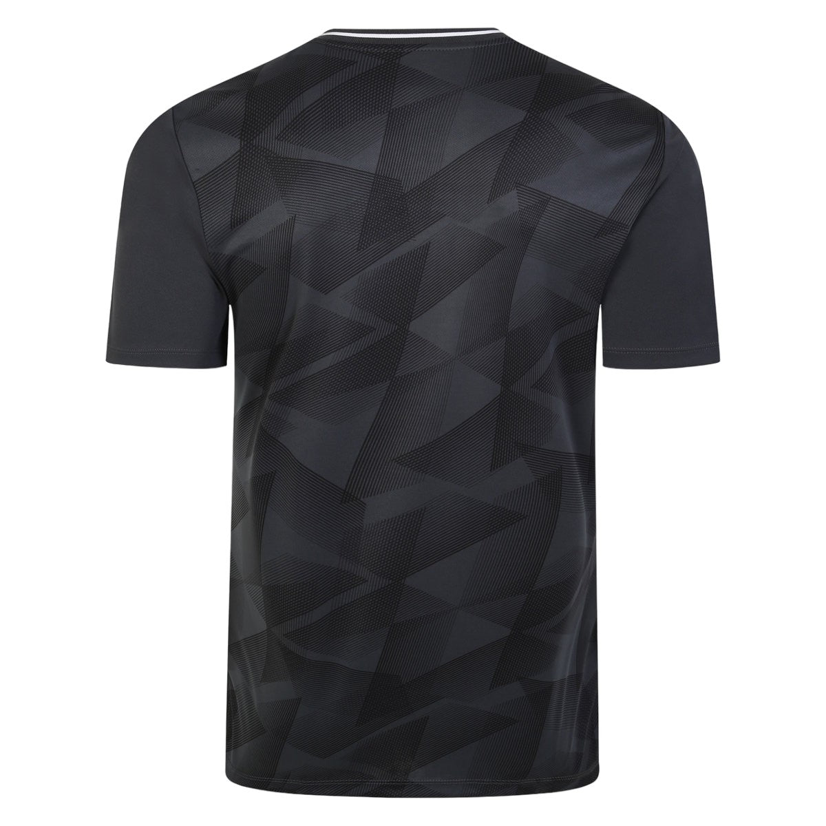 Black-Carbon - Back - Umbro Mens Triassic Logo Short-Sleeved Jersey