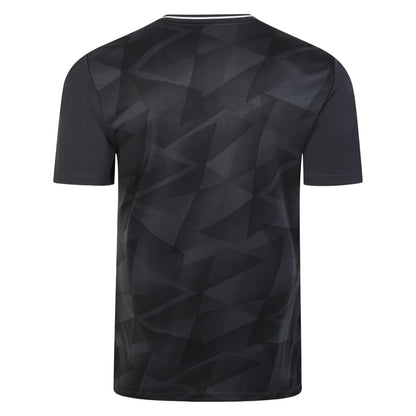 Black-Carbon - Back - Umbro Mens Triassic Logo Short-Sleeved Jersey
