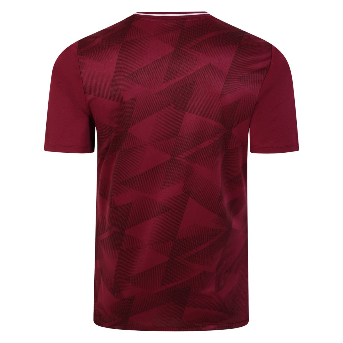 Claret Red-Tawny Port - Back - Umbro Mens Triassic Logo Short-Sleeved Jersey