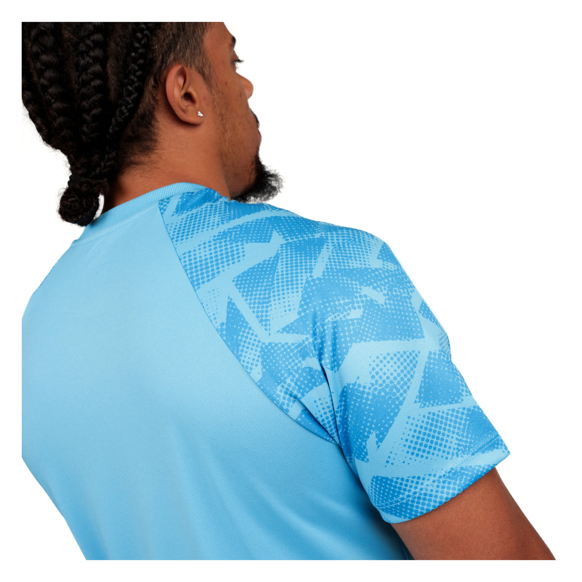 Sky Blue-White - Side - Umbro Mens Atlas Jersey