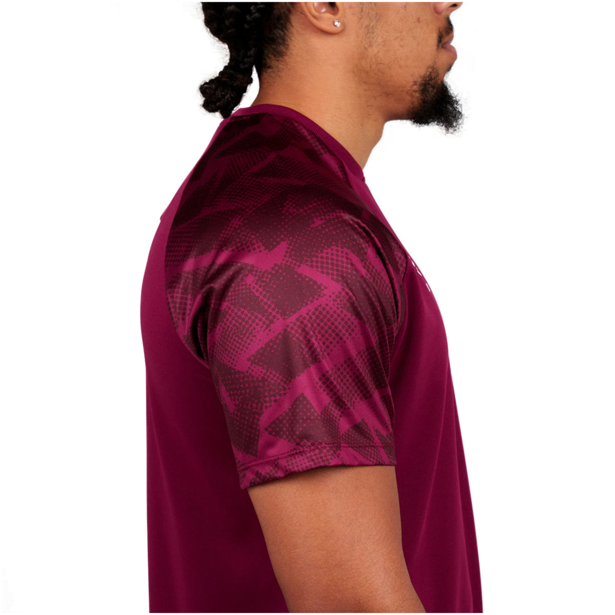 New Claret-White - Side - Umbro Mens Atlas Jersey