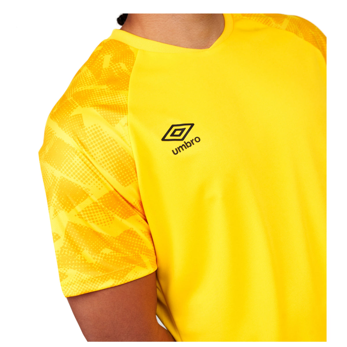 Yellow-Black - Side - Umbro Mens Atlas Jersey